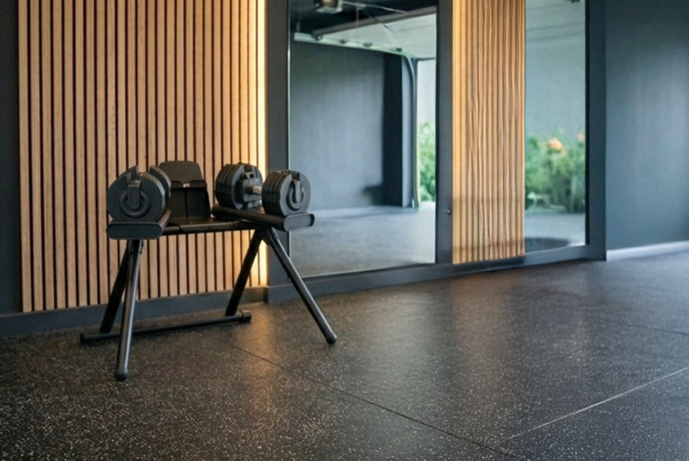 JTX Adjustable Dumbbell Stand In Home Gym