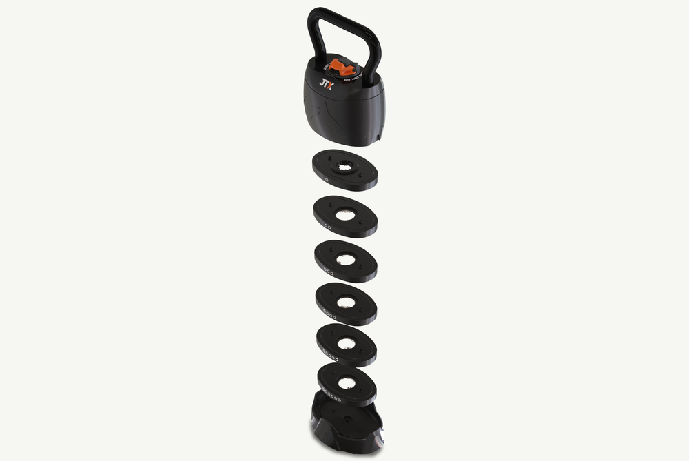 JTX Adjustable Kettlebell Six Weight Plates
