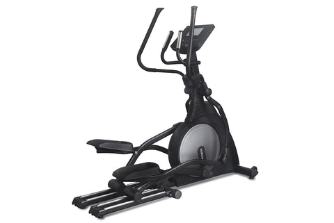 Black and silver JTX Pace-F6 foldable cross trainer on a white background.