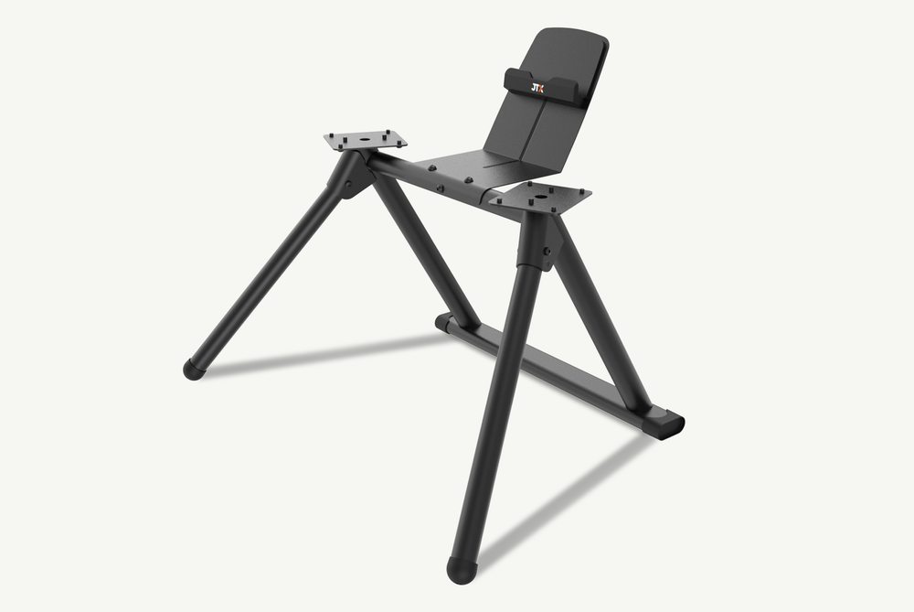 JTX Adjustable Dumbbell Stand On White Background