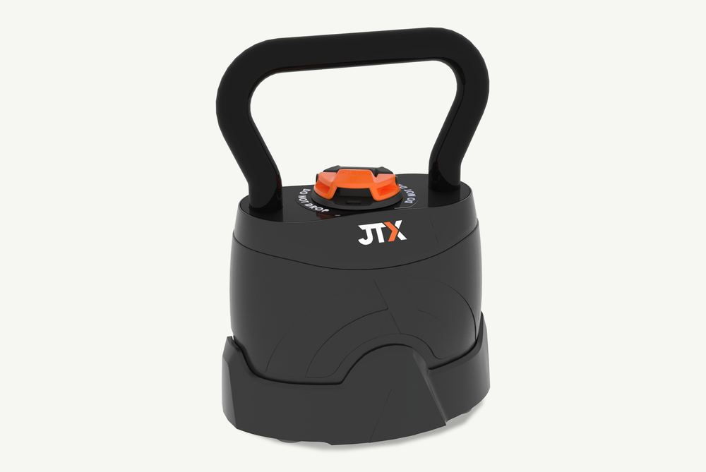 JTX Adjustable Kettlebell On a White Background