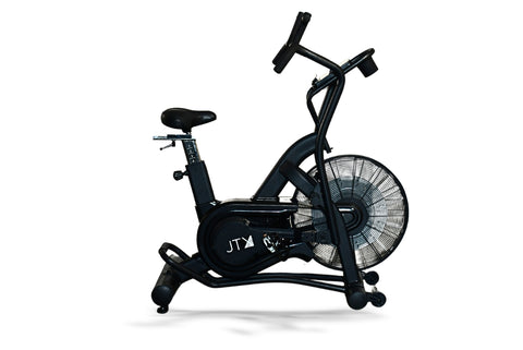 Black JTX Mission Air bike on a white background.