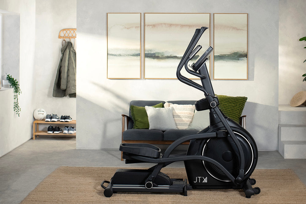 JTX Zenith Rise cross trainer in a modern living room.