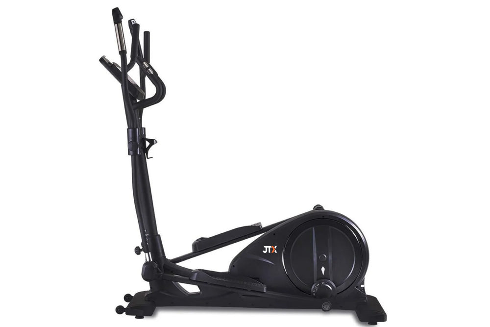 Black JTX Tri-Fit 2.0 cross trainer facing sideways on a white background.