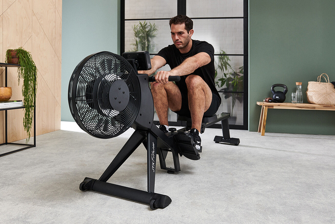 Folding Rowing Machine - Robust Metal Fan Cage