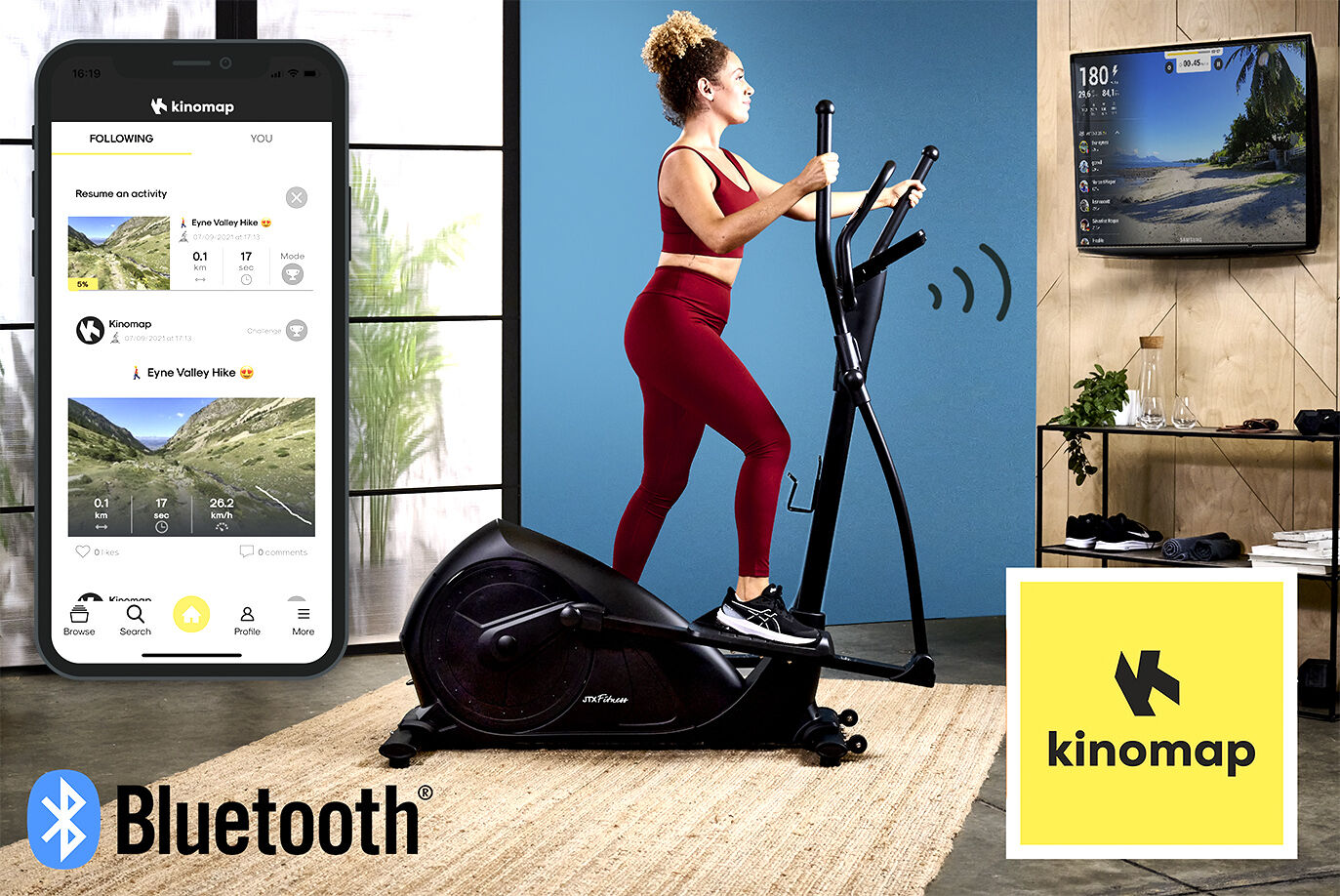 Cross Trainer With Kinomap App Workouts