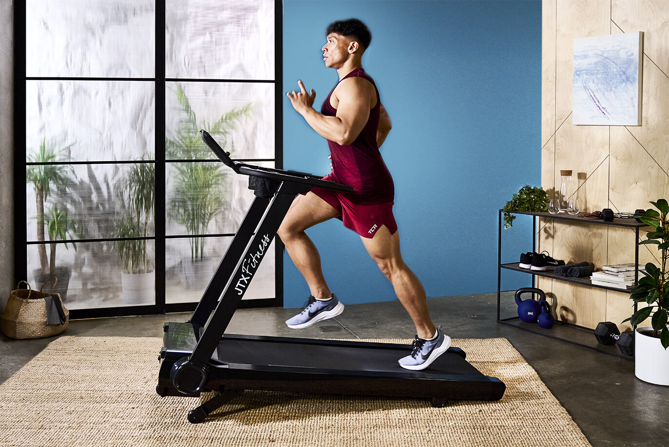 JTX Run Rise Flat Fold Treadmill With Incline 