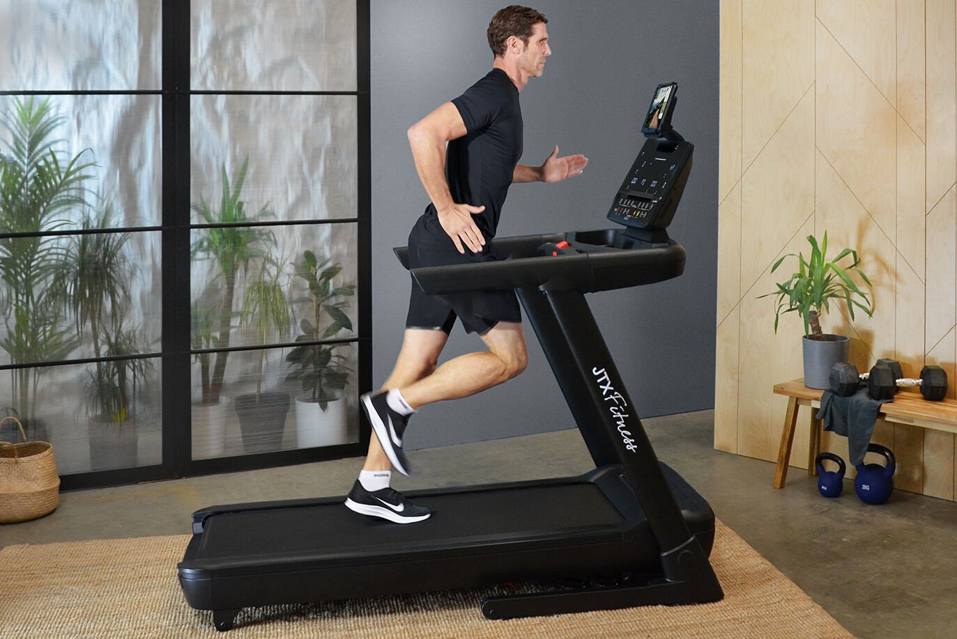 JTX Sprint-8 Smart Folding Treadmill, Semi-Commercial Folding