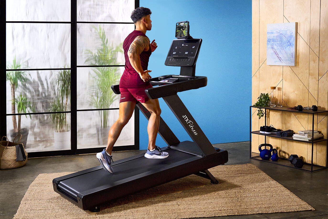 Smart Fixed Treadmill With Incline By JTX Fitness