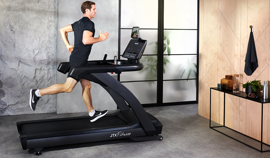 Model Running on JTX Club Pro Treadmill